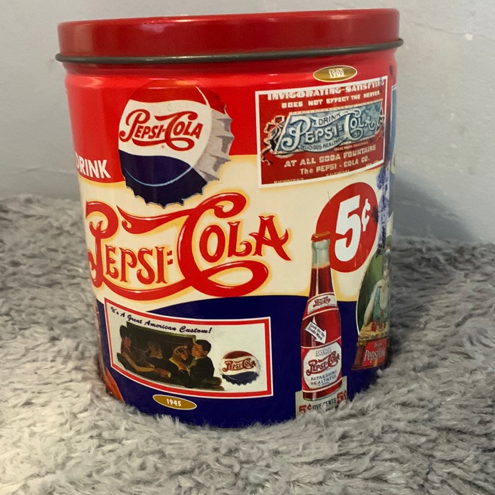 Vintage Pepsi Cola  Collectible Tin